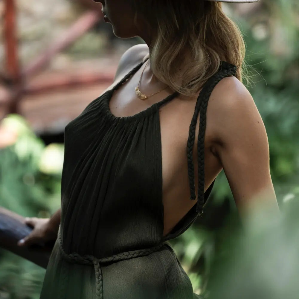 GRECIA, vestido de trenza regulable