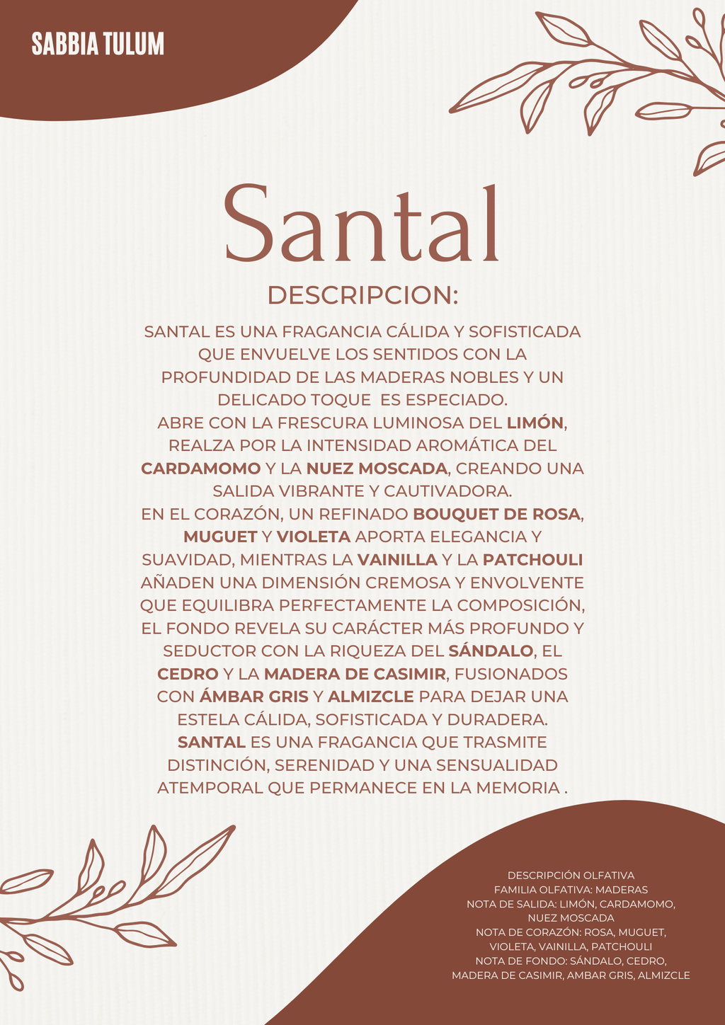 Perfume 30ml, SABBIA TULUM