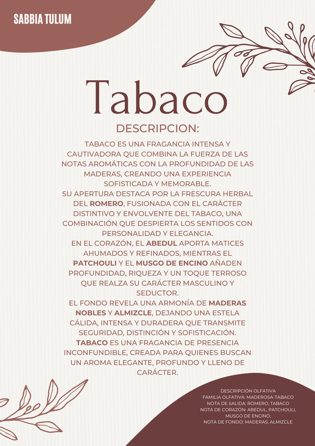 Perfume 30ml, SABBIA TULUM