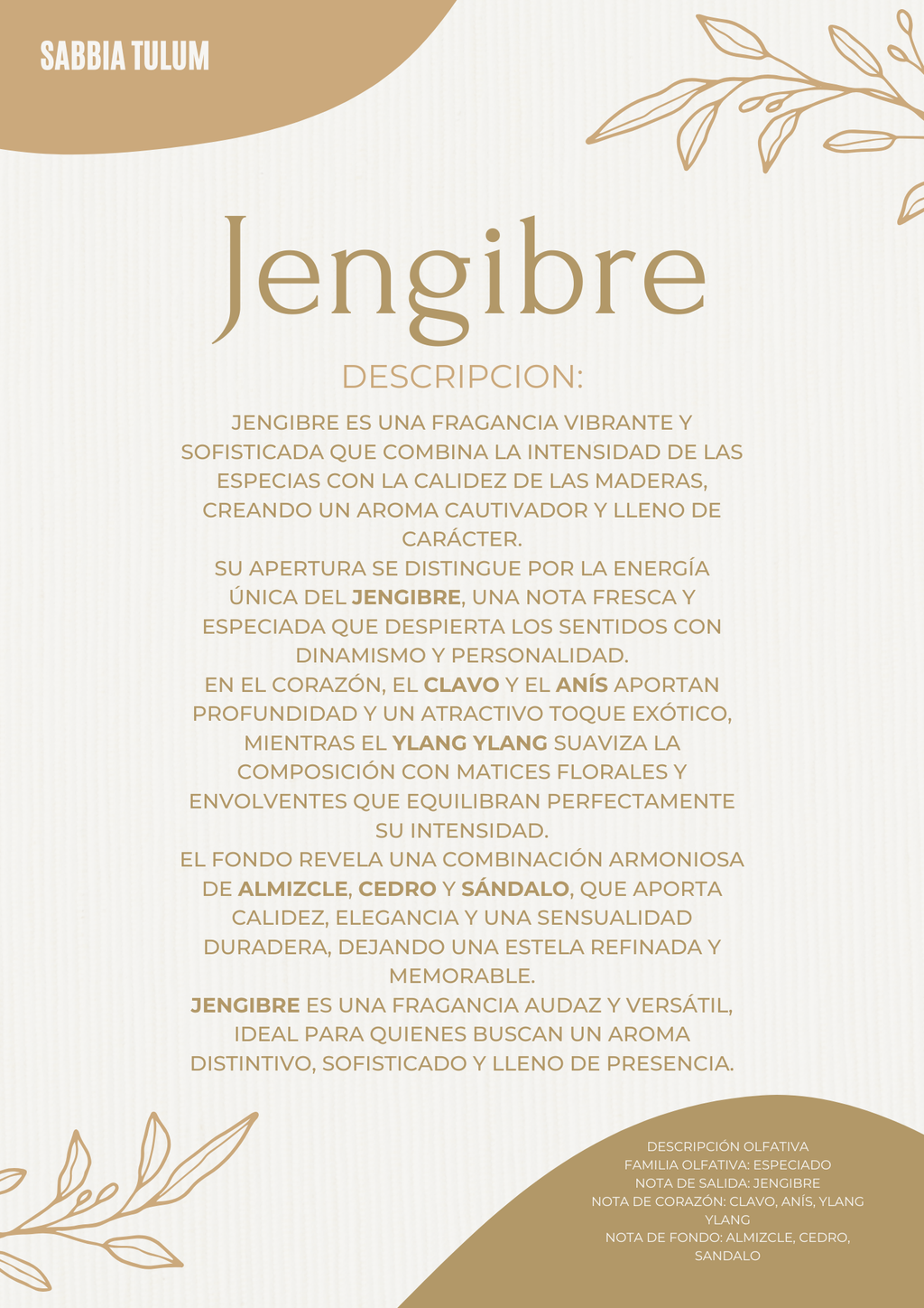 Perfume 30ml, SABBIA TULUM