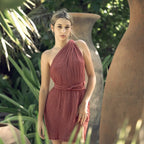 Medusita, vestido multiformas corto.