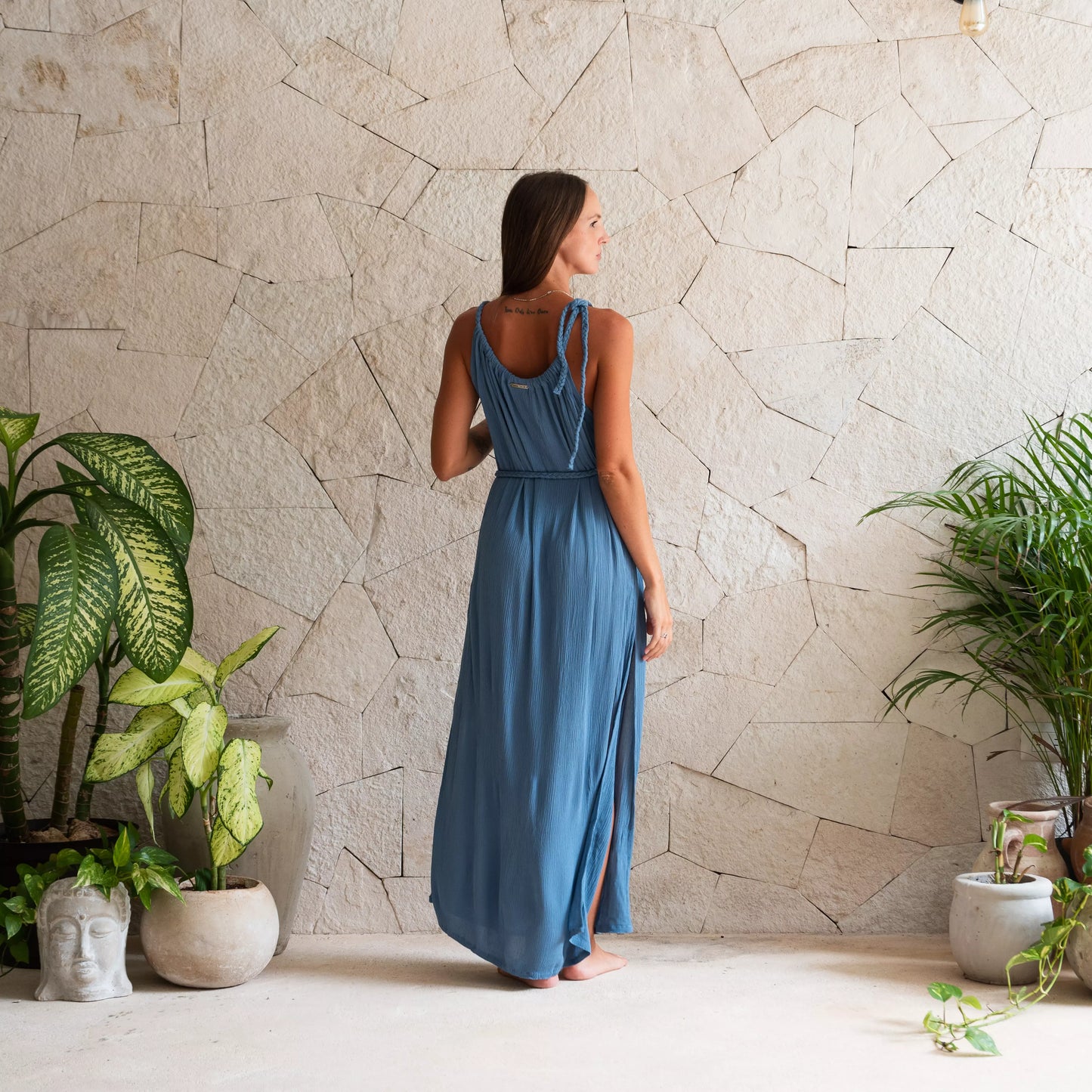 GRECIA, vestido de trenza regulable