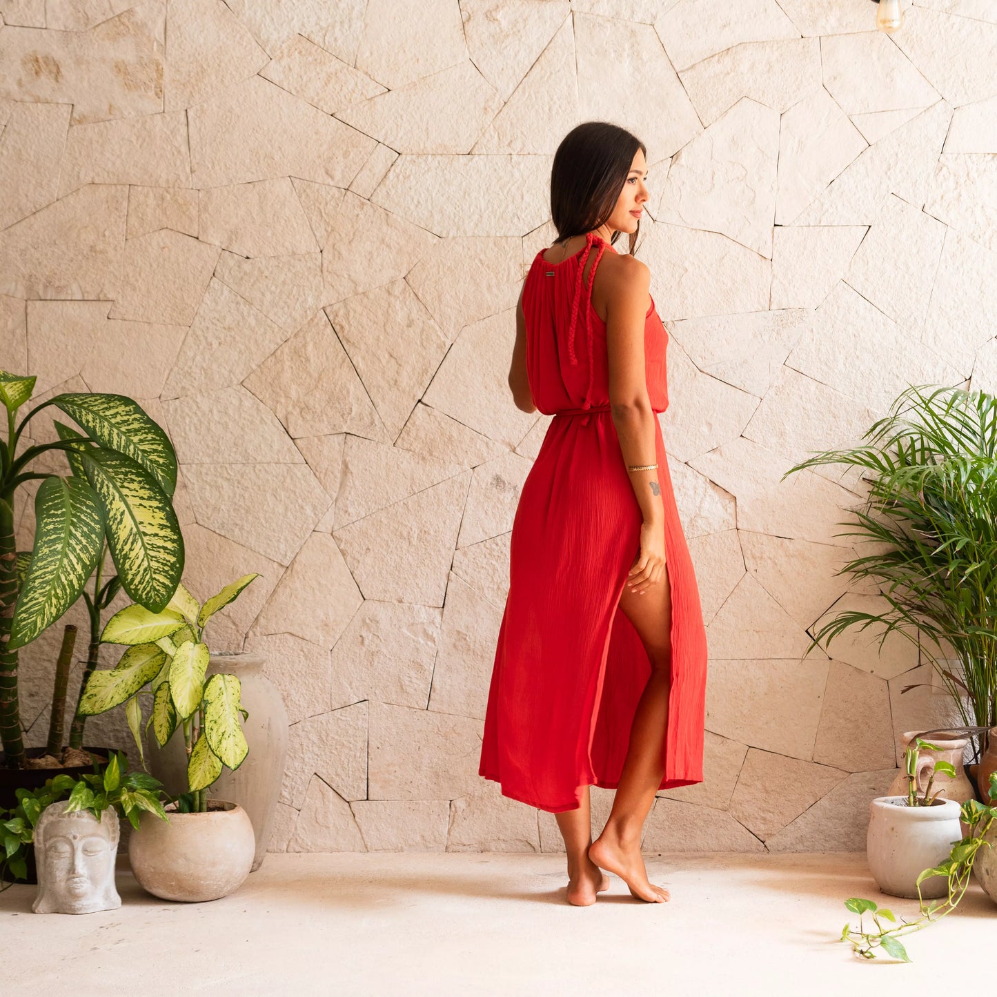 GRECIA, vestido de trenza regulable