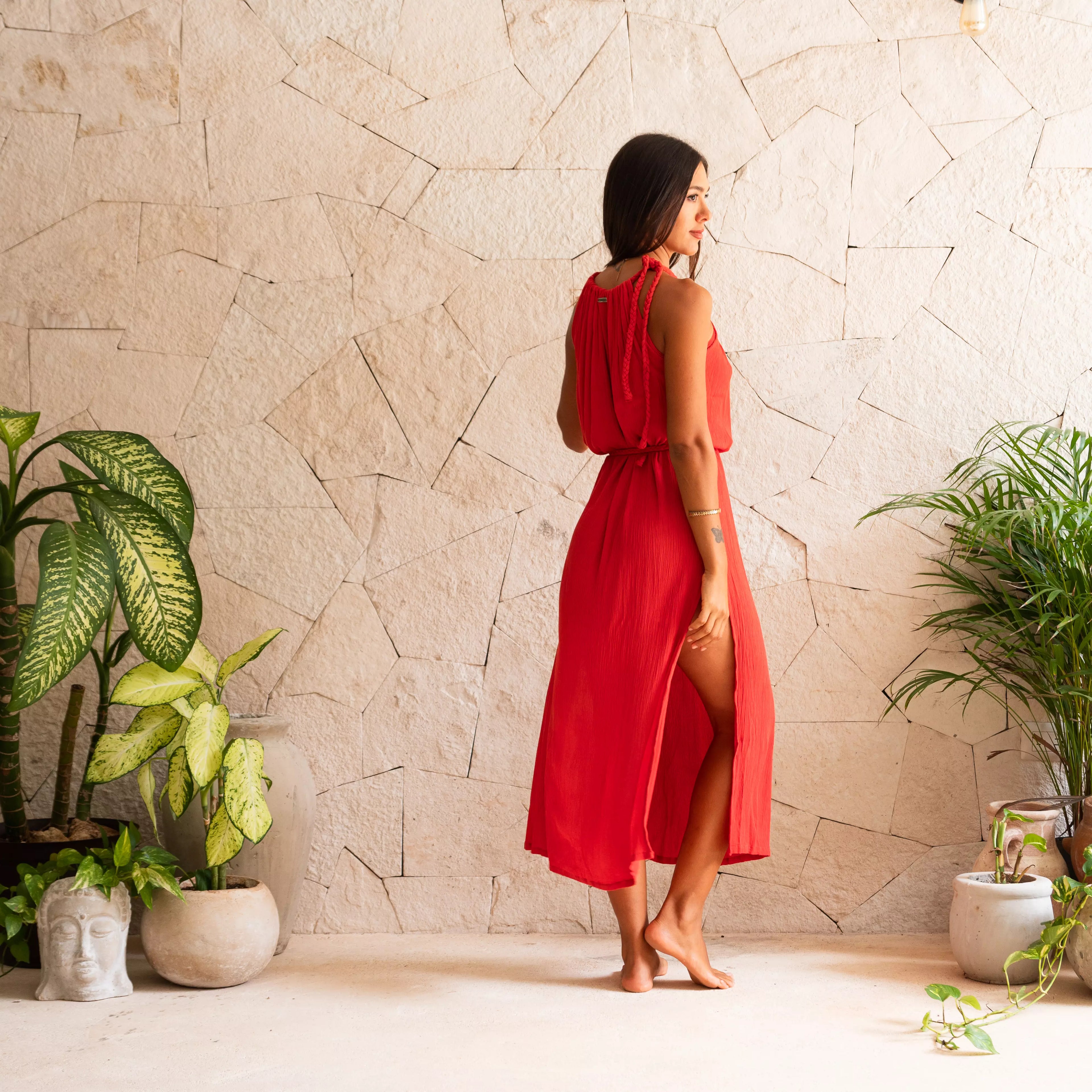 GRECIA, vestido de trenza regulable