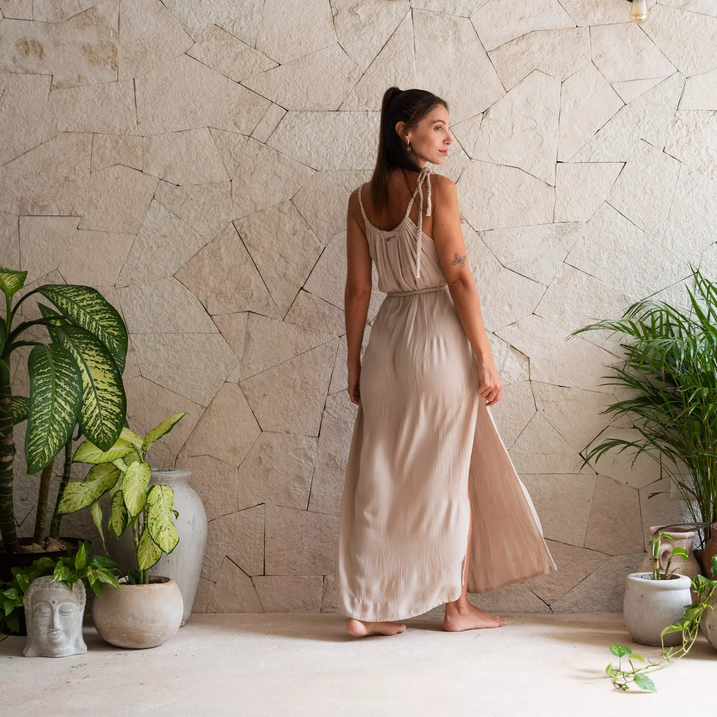 GRECIA, vestido de trenza regulable