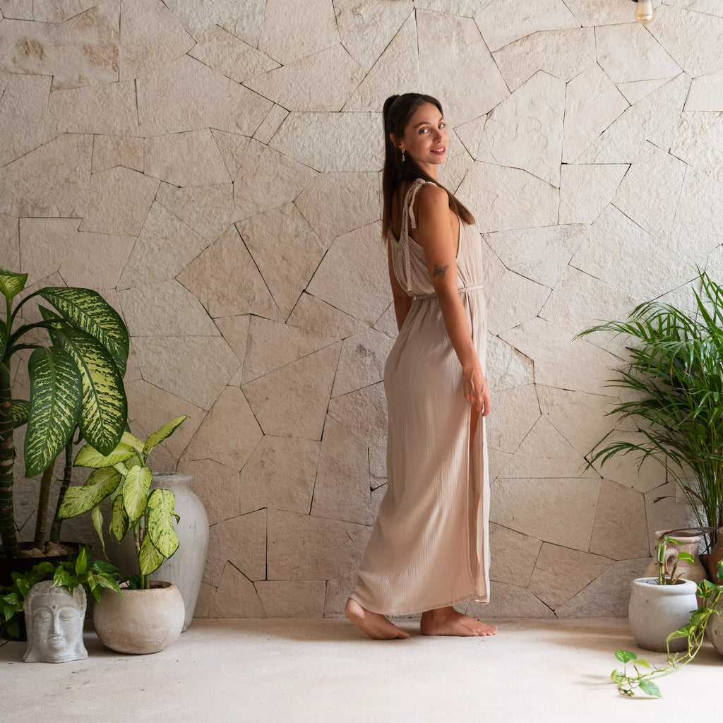 GRECIA, vestido de trenza regulable