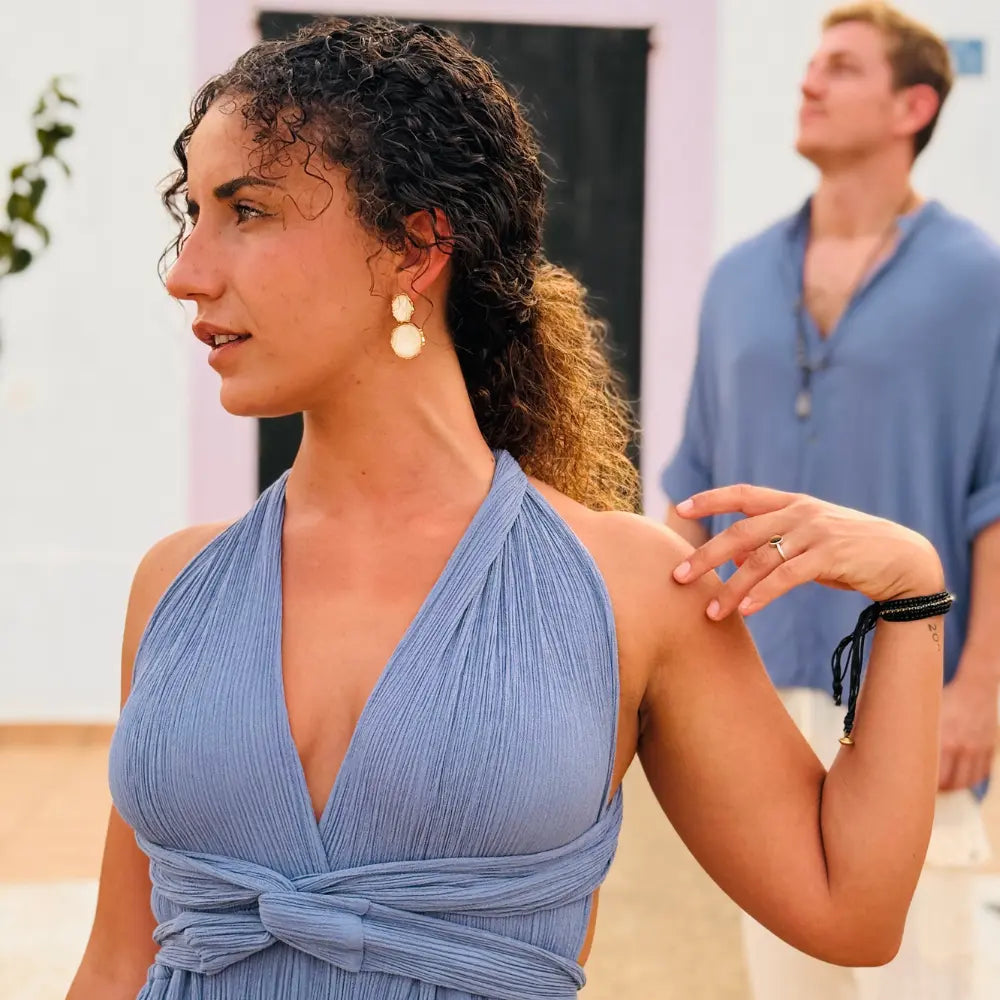 vestido largo sexy algodón bambula rayon  mujer sabbia tulum  